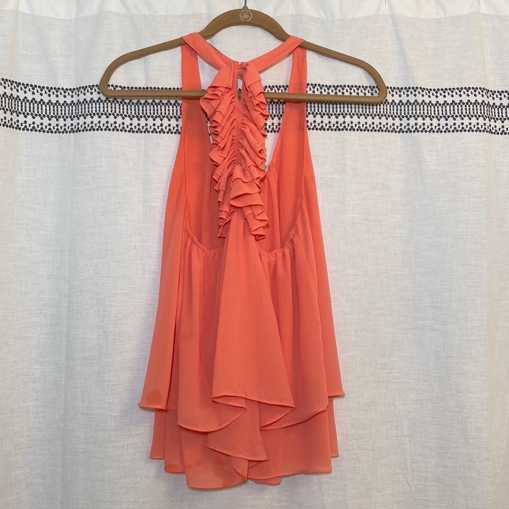 Naked Zebra Ruffle Racerback Tank - Picture 2 of 6